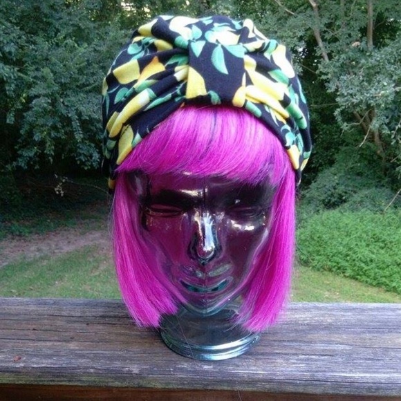 Gather Top Accessories - Retro Lemon Turban